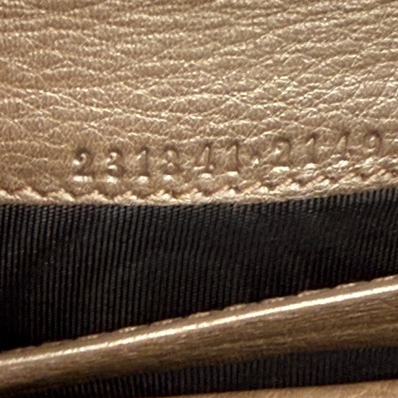 Gucci Wallet vintage taupe some ware - Picture 6 of 10